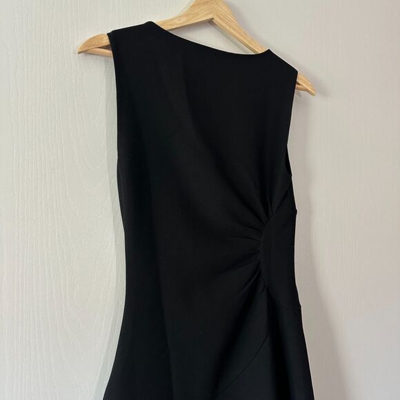 Diane Von Furstenberg Dayna Ruched Fit-and-Flare‎ Dress Black Size 0 XS - Picture 8 of 8